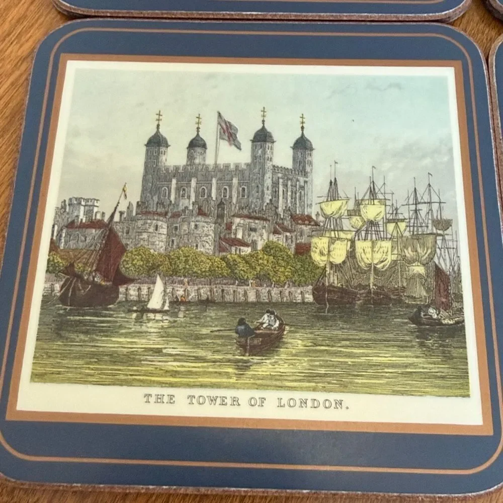 Vintage English Life cork coasters